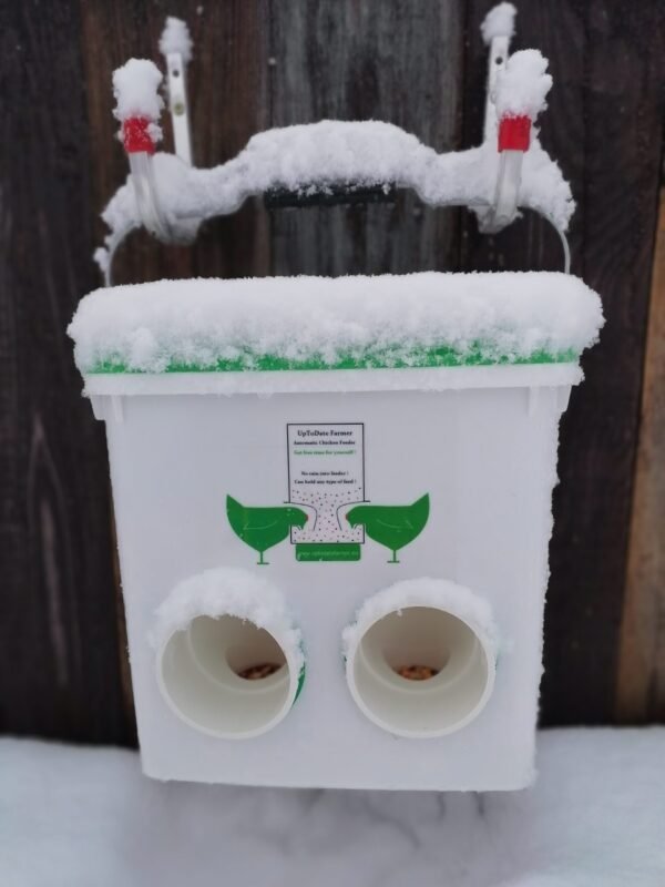 Weatherproof chicken feeder