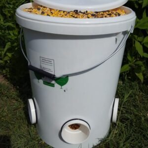 Chicken No waste Feeder 17kg (5 feed ports)+Water drinker 10l with 4 nipples