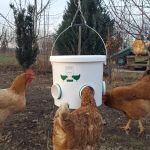 Automatic Hanging Chicken feeder (5 feeding ports) 18l/12kg