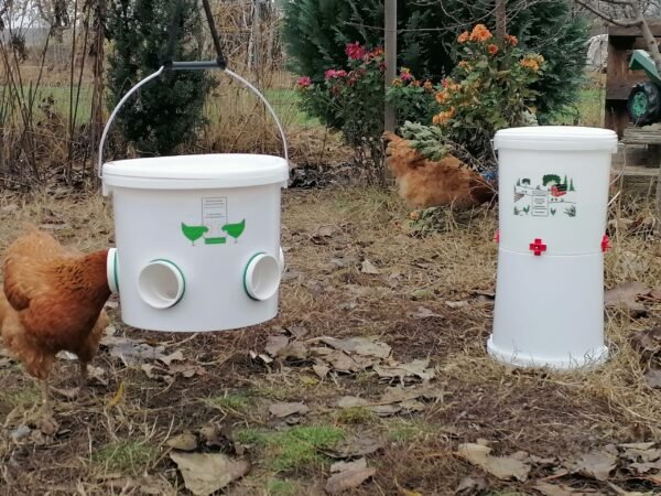 chicken feeder and waterer set