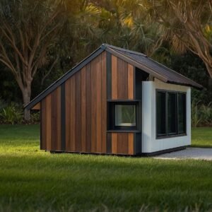 Outdoor Insulated Dog House for small/medium breeds – Plans and sketches in cm/inches
