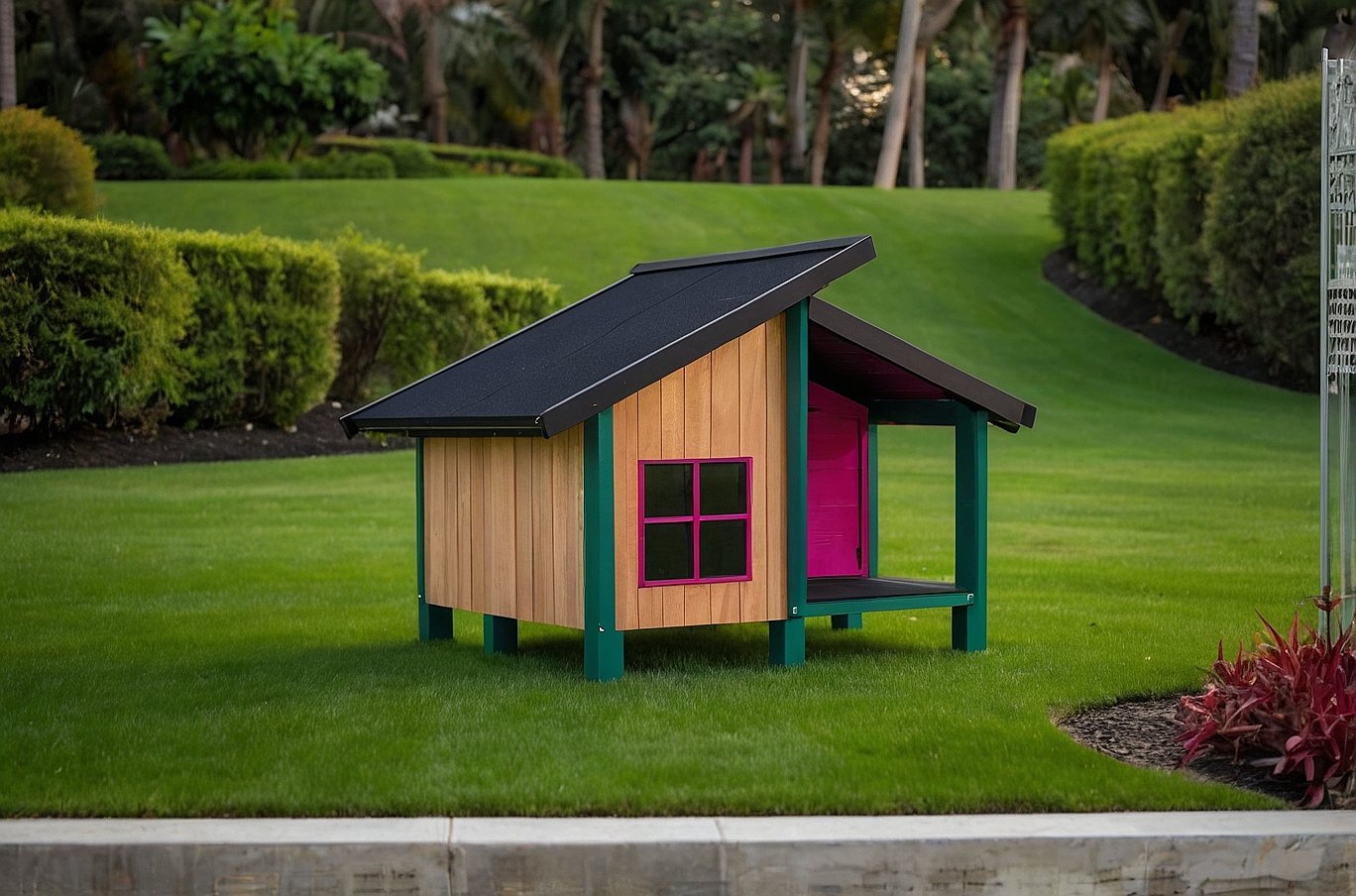 dog house design wooden
