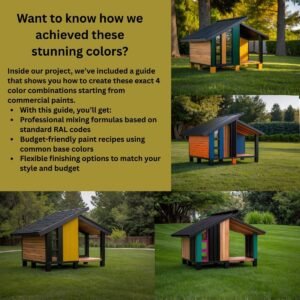 Outdoor Insulated Dog House for medium/large breeds – Plans and sketches in cm/inches