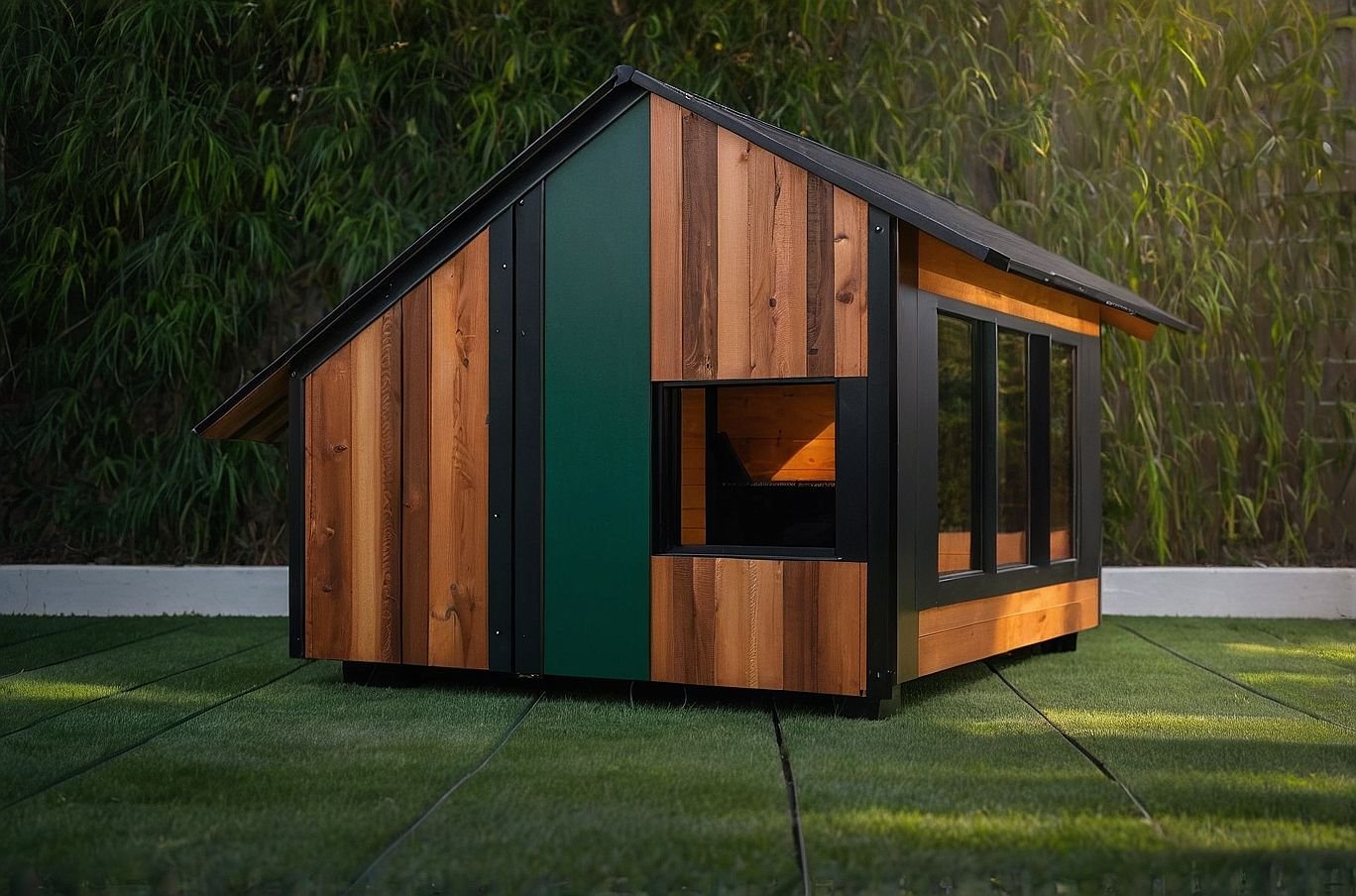 Build the Ultimate Insulated Dog House: Premium Outdoor Shelter for all size Dogs with Strategic Window Design